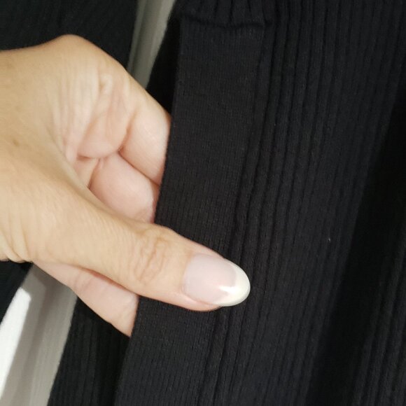 Pierri New York Black Button Sweater Size Large - Picture 2 of 6